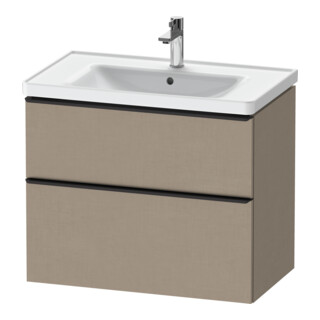 Duravit Waschtischunterschrank D-Neo 78,4x45,2cm, sw/Leinen, 1 Kast, 1 Ausz.