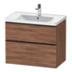Duravit Waschtischunterschrank D-Neo 78,4x45,2cm, sw/Nuss N, 1 Kast, 1 Ausz.-1