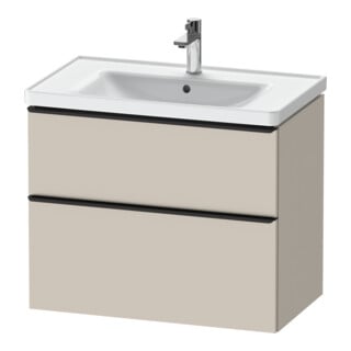 Duravit Waschtischunterschrank D-Neo 78,4x45,2cm, sw/Taup m, 1 Kast, 1 Ausz.
