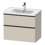 Duravit Waschtischunterschrank D-Neo 78,4x45,2cm, sw/Taup m, 1 Kast, 1 Ausz.