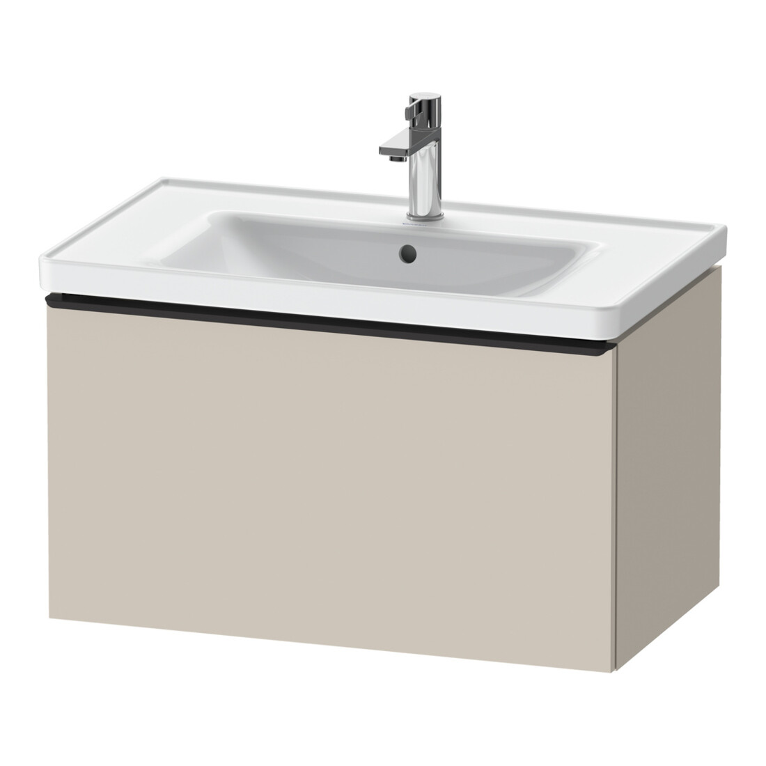 Duravit Waschtischunterschrank D-Neo 78,4x45,2cm, sw/Taup ma, 1 Ausz., wandhängend
