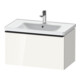 Duravit Waschtischunterschrank D-Neo 78,4x45,2cm, sw/w hgl, 1 Ausz., wandhängend-1