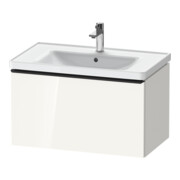 Duravit Waschtischunterschrank D-Neo 78,4x45,2cm, sw/w hgl, 1 Ausz., wandhängend