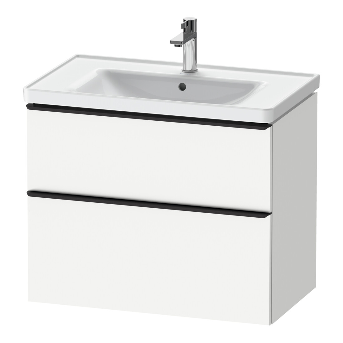 Duravit Waschtischunterschrank D-Neo 78,4x45,2cm, sw/w ma, 1 Schubk., 1 Ausz.