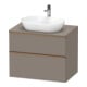 Duravit Waschtischunterschrank D-Neo 80x55cm, b geb/Bas m, 2 SBK, 1 A, 1 Pl-1