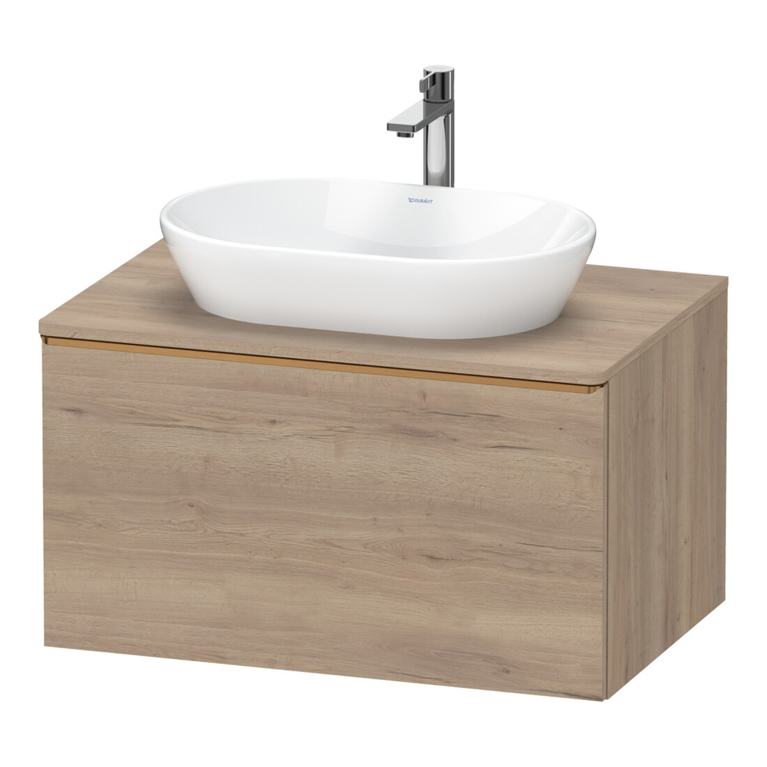 Duravit Waschtischunterschrank D-Neo 80x55cm, b geb/Ei ma, 1 A, 1 Pl, wandhängend