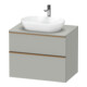 Duravit Waschtischunterschrank D-Neo 80x55cm, b geb/gr m, 2 SBK, 1 A, 1 Pl-1