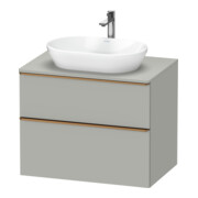 Duravit Waschtischunterschrank D-Neo 80x55cm, b geb/gr m, 2 SBK, 1 A, 1 Pl