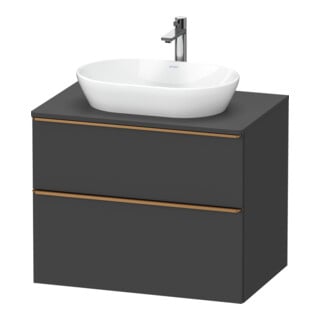 Duravit Waschtischunterschrank D-Neo 80x55cm, b geb/Gra m, 2 SBK, 1 A, 1 Pl