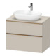 Duravit Waschtischunterschrank D-Neo 80x55cm, b geb/Ta m, 2 SBK, 1 A, 1 Pl-1