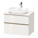 Duravit Waschtischunterschrank D-Neo 80x55cm, b geb/w g, 2 SBK, 1 A, 1 Pl-1