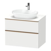 Duravit Waschtischunterschrank D-Neo 80x55cm, b geb/w m, 2 SBK, 1 A, 1 Pl