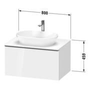 Duravit Waschtischunterschrank D-Neo 80x55cm, ch/Bas m, 1 A, 1 Pl, wandhängend-4