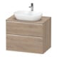 Duravit Waschtischunterschrank D-Neo 80x55cm, ch/Ei ma, 2 SBK, 1 A, 1 Pl-1
