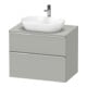 Duravit Waschtischunterschrank D-Neo 80x55cm, chr/Bet m, 2 SBK, 1 A, 1 Pl-1