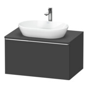 Duravit Waschtischunterschrank D-Neo 80x55cm, chr/Gra m, 1 A, 1 Pl, wandhängend