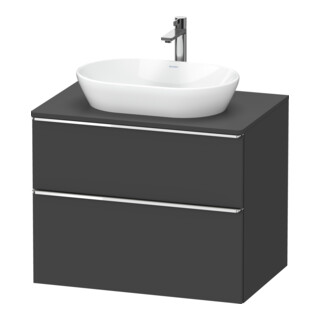 Duravit Waschtischunterschrank D-Neo 80x55cm, chr/Gra m, 2 SBK, 1 A, 1 Pl