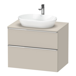 Duravit Waschtischunterschrank D-Neo 80x55cm, chr/Taup m, 2 SBK, 1 A, 1 Pl