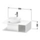 Duravit Waschtischunterschrank D-Neo 80x55cm, E s, 1 Fa, 1 Konsolenpl., wandhängend