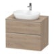 Duravit Waschtischunterschrank D-Neo 80x55cm, ES geb/Ei ma, 2 SBK, 1 A, 1 Pl-1
