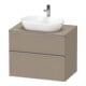 Duravit Waschtischunterschrank D-Neo 80x55cm, ES geb/Lei, 2 SBK, 1 A, 1 Pl-1