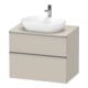 Duravit Waschtischunterschrank D-Neo 80x55cm, ES geb/Ta m, 2 SBK, 1 A, 1 Pl-1