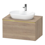 Duravit Waschtischunterschrank D-Neo 80x55cm, g pol/Ei ma, 1 A, 1 Pl, wandhängend-1