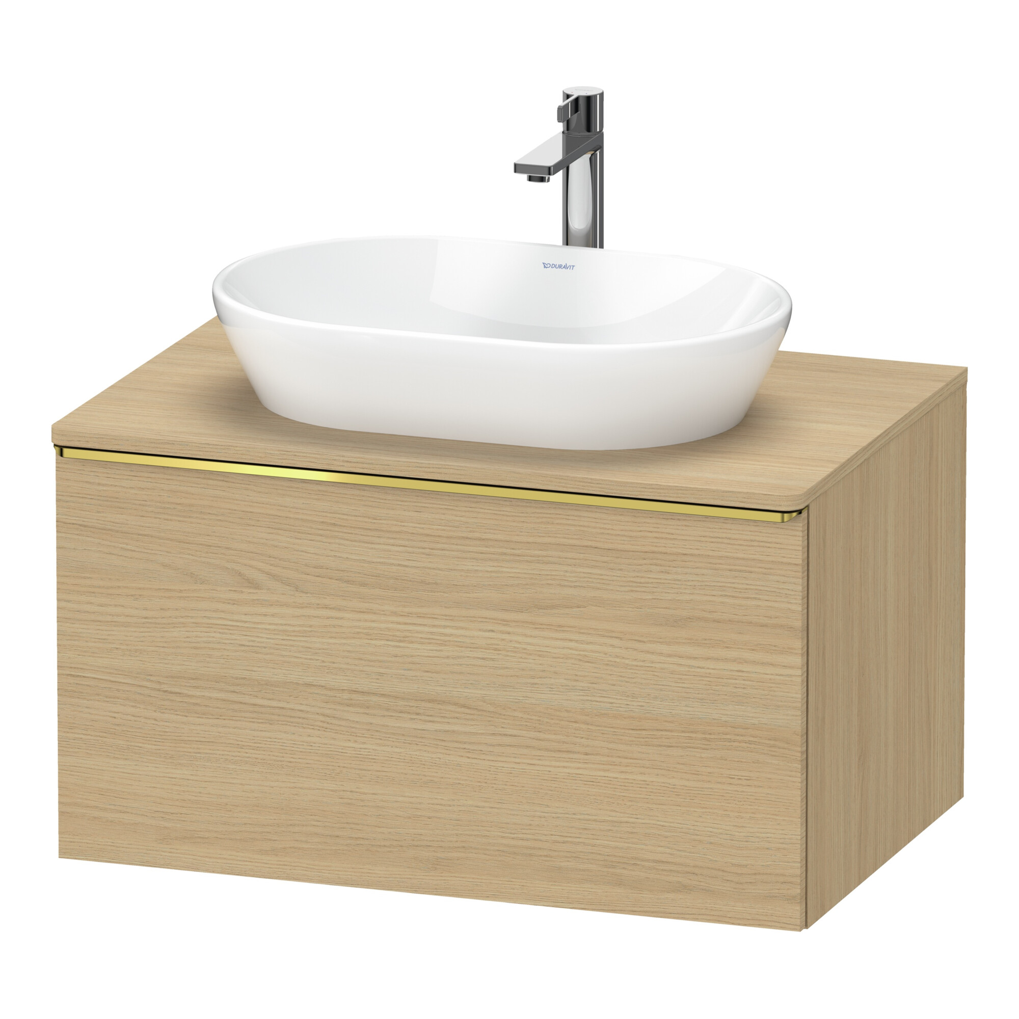 Duravit Waschtischunterschrank D-Neo 80x55cm, g pol/Ei N, 1 A, 1 Pl, wandhängend