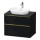 Duravit Waschtischunterschrank D-Neo 80x55cm, g pol/Ei s, 2 SBK, 1 A, 1 Pl-1