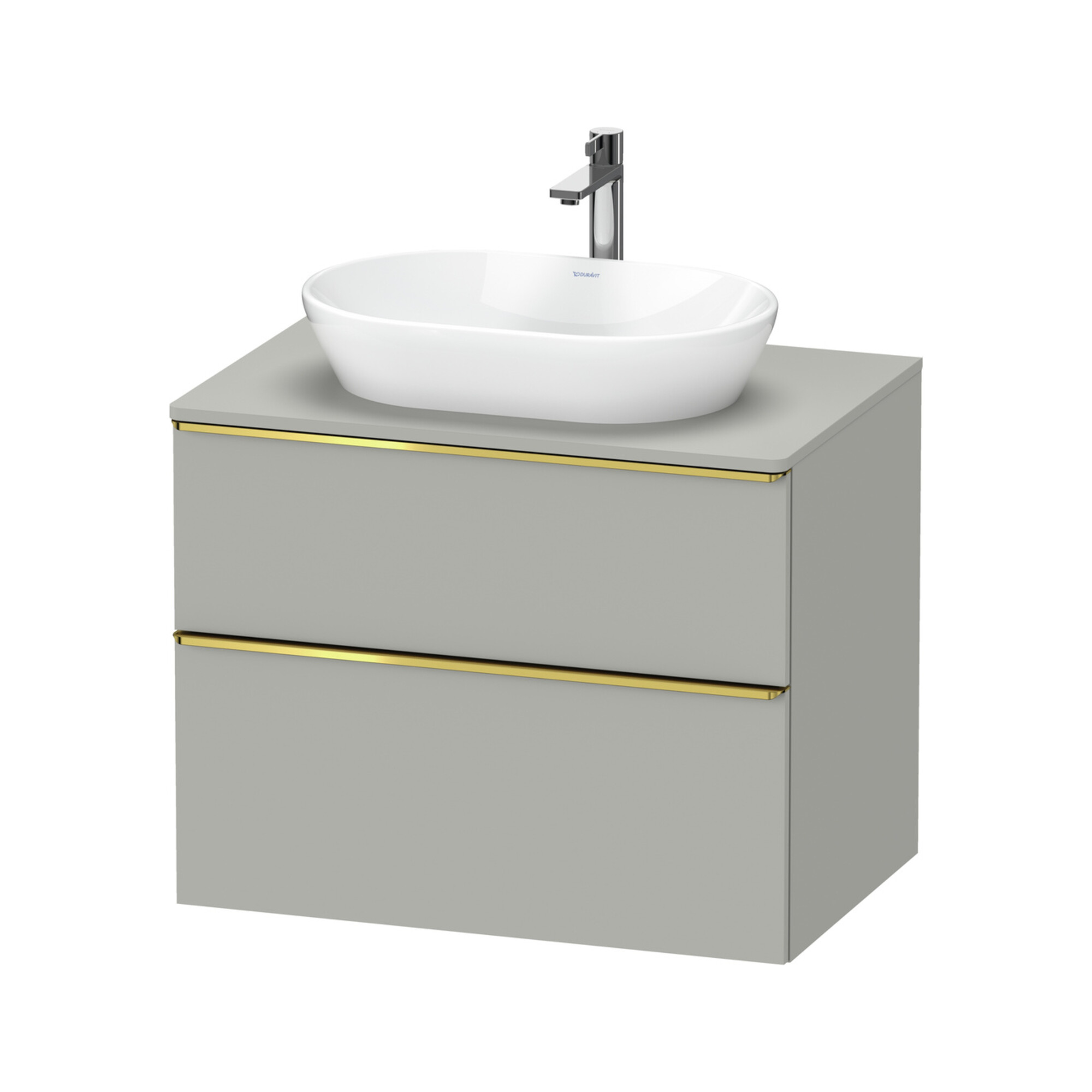 Duravit Waschtischunterschrank D-Neo 80x55cm, g pol/gr m, 2 SBK, 1 A, 1 Pl