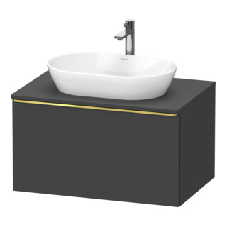 Duravit Waschtischunterschrank D-Neo 80x55cm, g pol/gra m, 1 A, 1 Pl, wandhängend