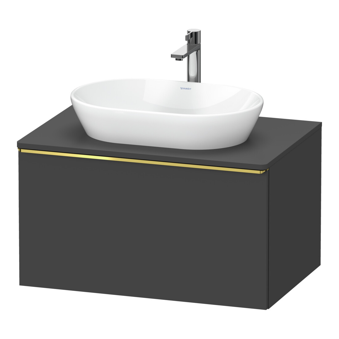 Duravit Waschtischunterschrank D-Neo 80x55cm, g pol/gra m, 1 A, 1 Pl, wandhängend