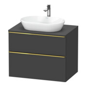 Duravit Waschtischunterschrank D-Neo 80x55cm, g pol/gra m, 2 SBK, 1 A, 1 Pl