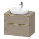 Duravit Waschtischunterschrank D-Neo 80x55cm, g pol/Lei, 2 SBK, 1 A, 1 Pl-1
