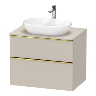 Duravit Waschtischunterschrank D-Neo 80x55cm, g pol/Tau m, 2 SBK, 1 A, 1 Pl
