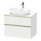 Duravit Waschtischunterschrank D-Neo 80x55cm, g pol/w m, 2 SBK, 1 A, 1 Pl-1