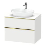 Duravit Waschtischunterschrank D-Neo 80x55cm, g pol/w m, 2 SBK, 1 A, 1 Pl