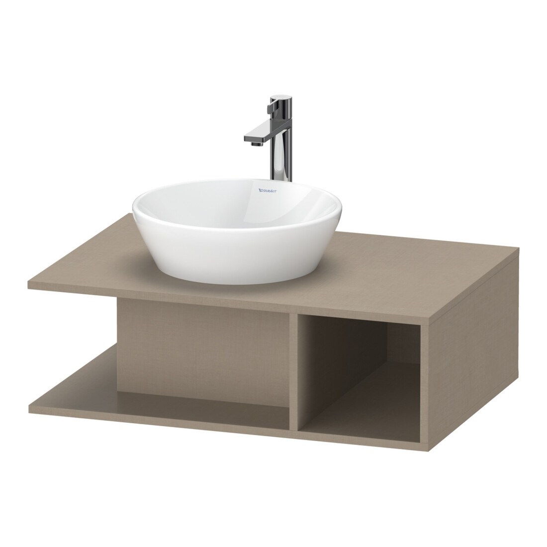 Duravit Waschtischunterschrank D-Neo 80x55cm, lei, 1 Fa, 1 Konsolenpl., wandhängend