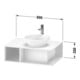 Duravit Waschtischunterschrank D-Neo 80x55cm, N d, 1 Fa, 1 Konsolenpl., wandhängend