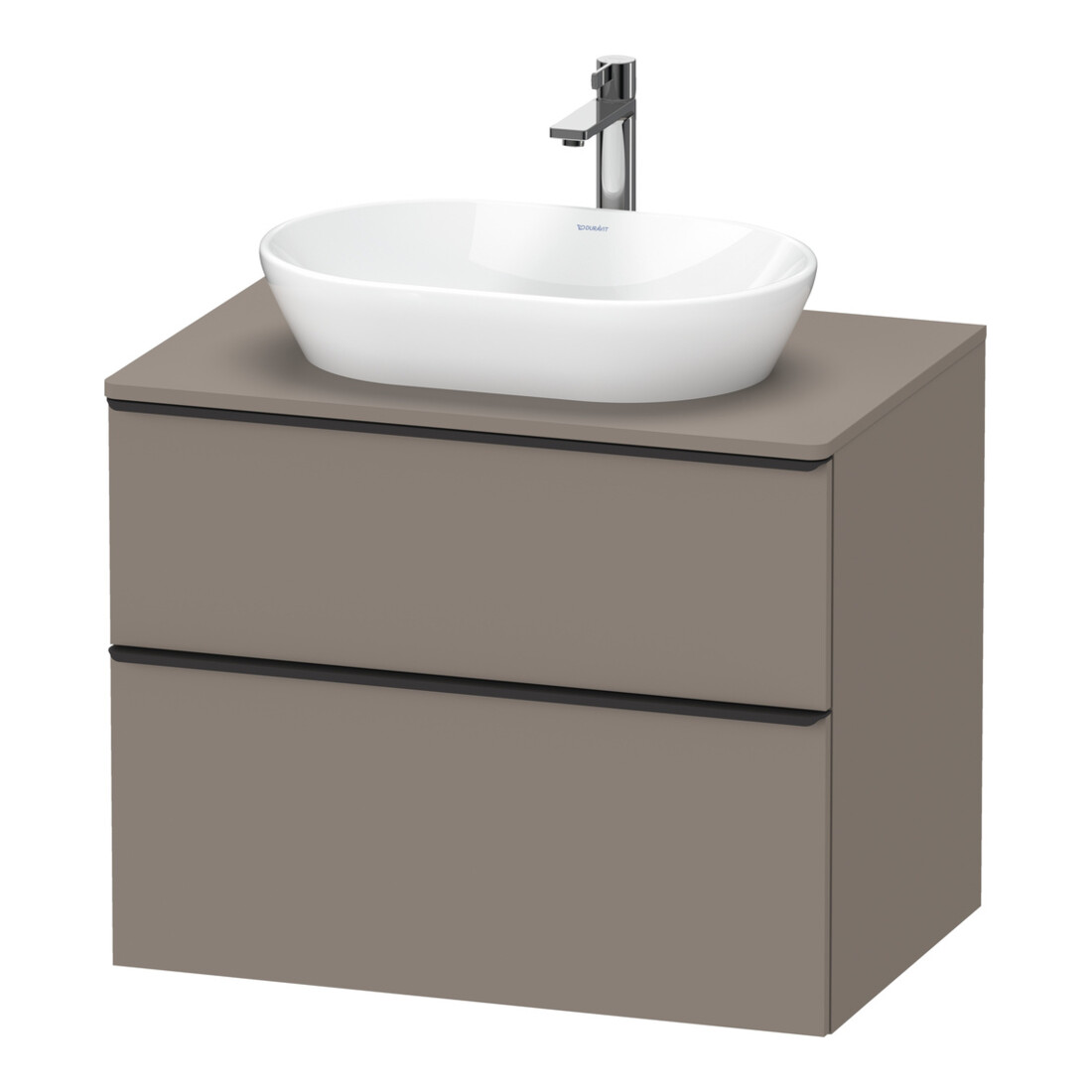 Duravit Waschtischunterschrank D-Neo 80x55cm, sw/Bas m, 2 SBK, 1 A, 1 Pl