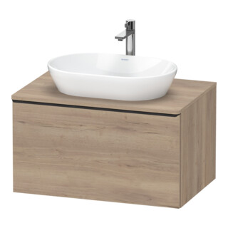 Duravit Waschtischunterschrank D-Neo 80x55cm, sw/Ei ma, 1 A, 1 Pl, wandhängend