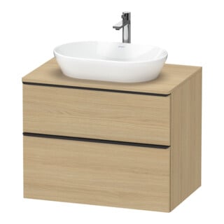 Duravit Waschtischunterschrank D-Neo 80x55cm, sw/Ei N, 2 SBK, 1 A, 1 Pl