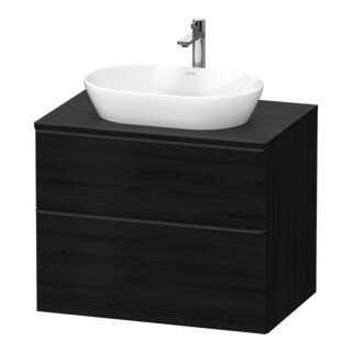 Duravit Waschtischunterschrank D-Neo 80x55cm, sw/Ei s, 2 SBK, 1 A, 1 Pl