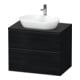 Duravit Waschtischunterschrank D-Neo 80x55cm, sw/Ei s, 2 SBK, 1 A, 1 Pl-1