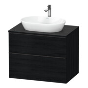 Duravit Waschtischunterschrank D-Neo 80x55cm, sw/Ei s, 2 SBK, 1 A, 1 Pl