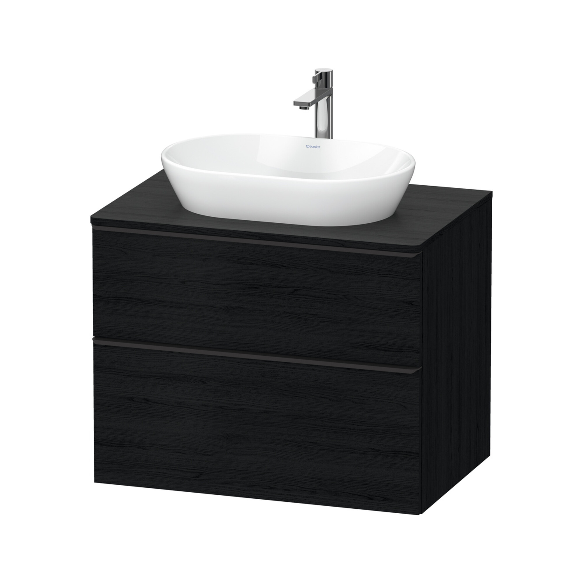Duravit Waschtischunterschrank D-Neo 80x55cm, sw/Ei s, 2 SBK, 1 A, 1 Pl