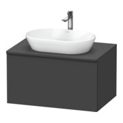 Duravit Waschtischunterschrank D-Neo 80x55cm, sw/Grap m, 1 A, 1 Pl, wandhängend-1