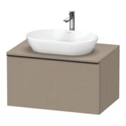 Duravit Waschtischunterschrank D-Neo 80x55cm, sw/Leinen, 1 A, 1 Pl, wandhängend