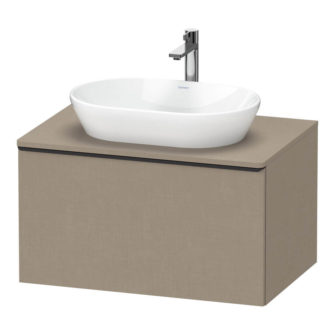 Duravit Waschtischunterschrank D-Neo 80x55cm, sw/Leinen, 1 A, 1 Pl, wandhängend