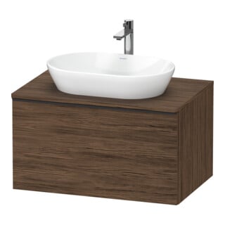 Duravit Waschtischunterschrank D-Neo 80x55cm, sw/Nuss d, 1 A, 1 Pl, wandhängend